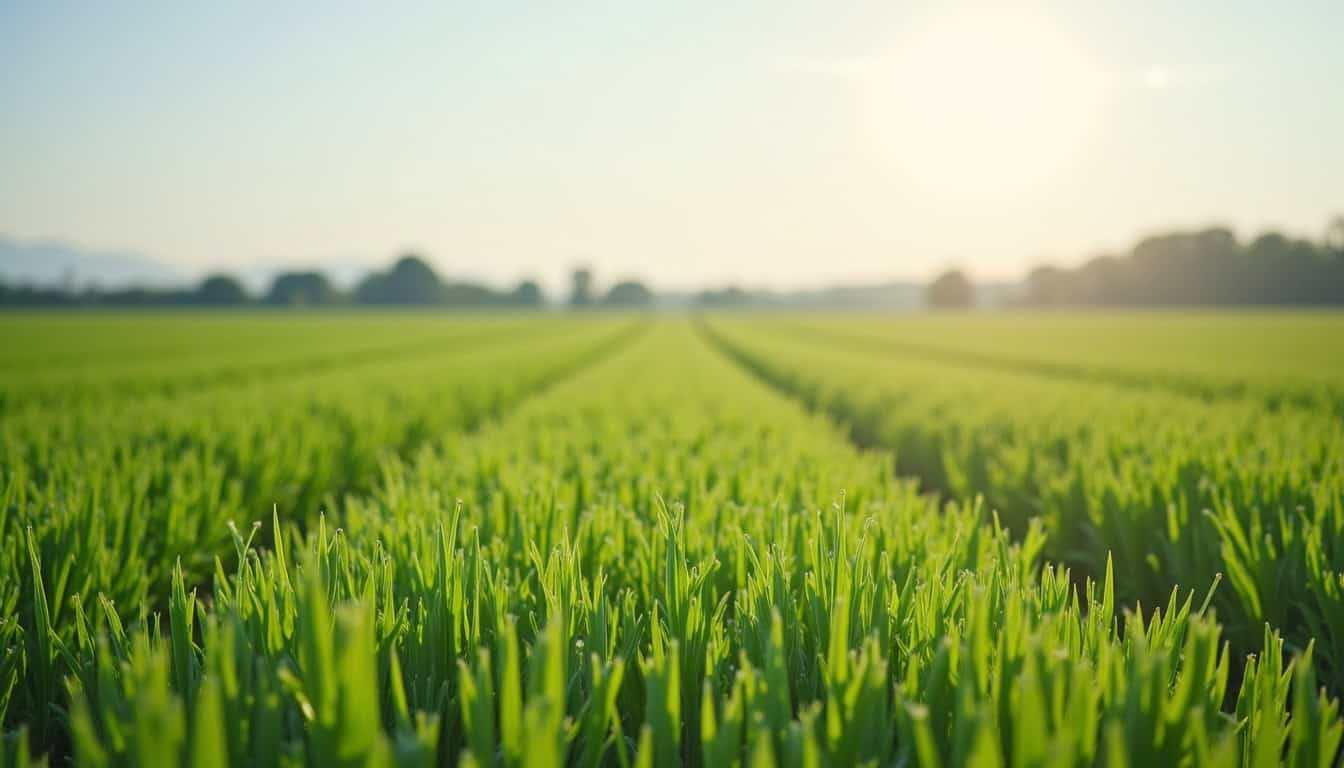 Champ agricole intégrant des rangées d