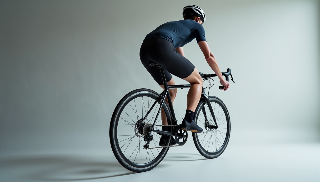 Pédale gauche de vélo avec un filetage inversé pour éviter le desserrage