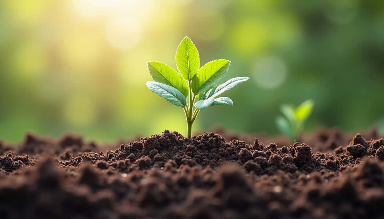 Structure du sol montrant des agrégats bien formés et porosité favorable à la croissance racinaire