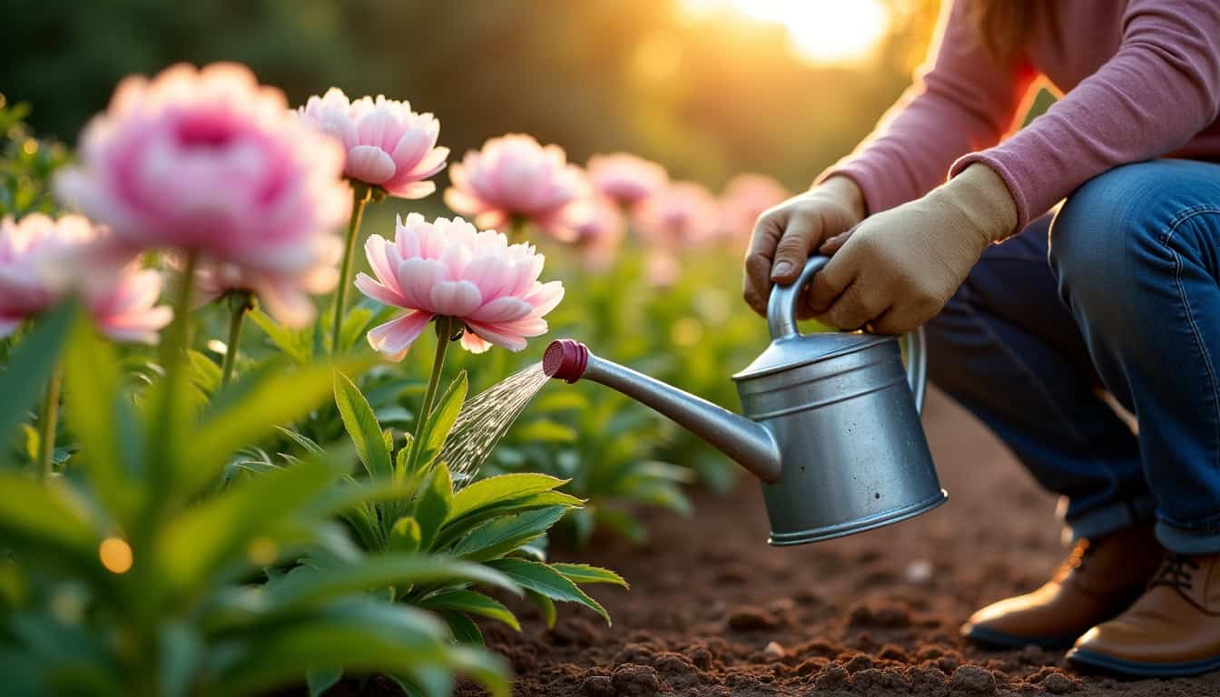 Jardinier en train d