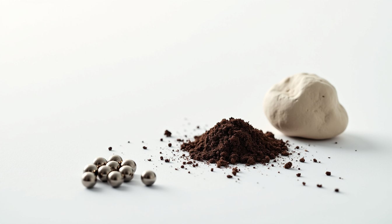 Schéma détaillé des composants du complexe adsorbant: argiles, humus et cations échangables