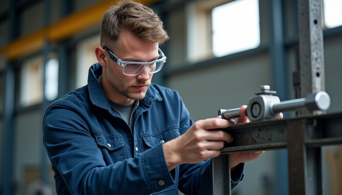 Technicien en train de vérifier l