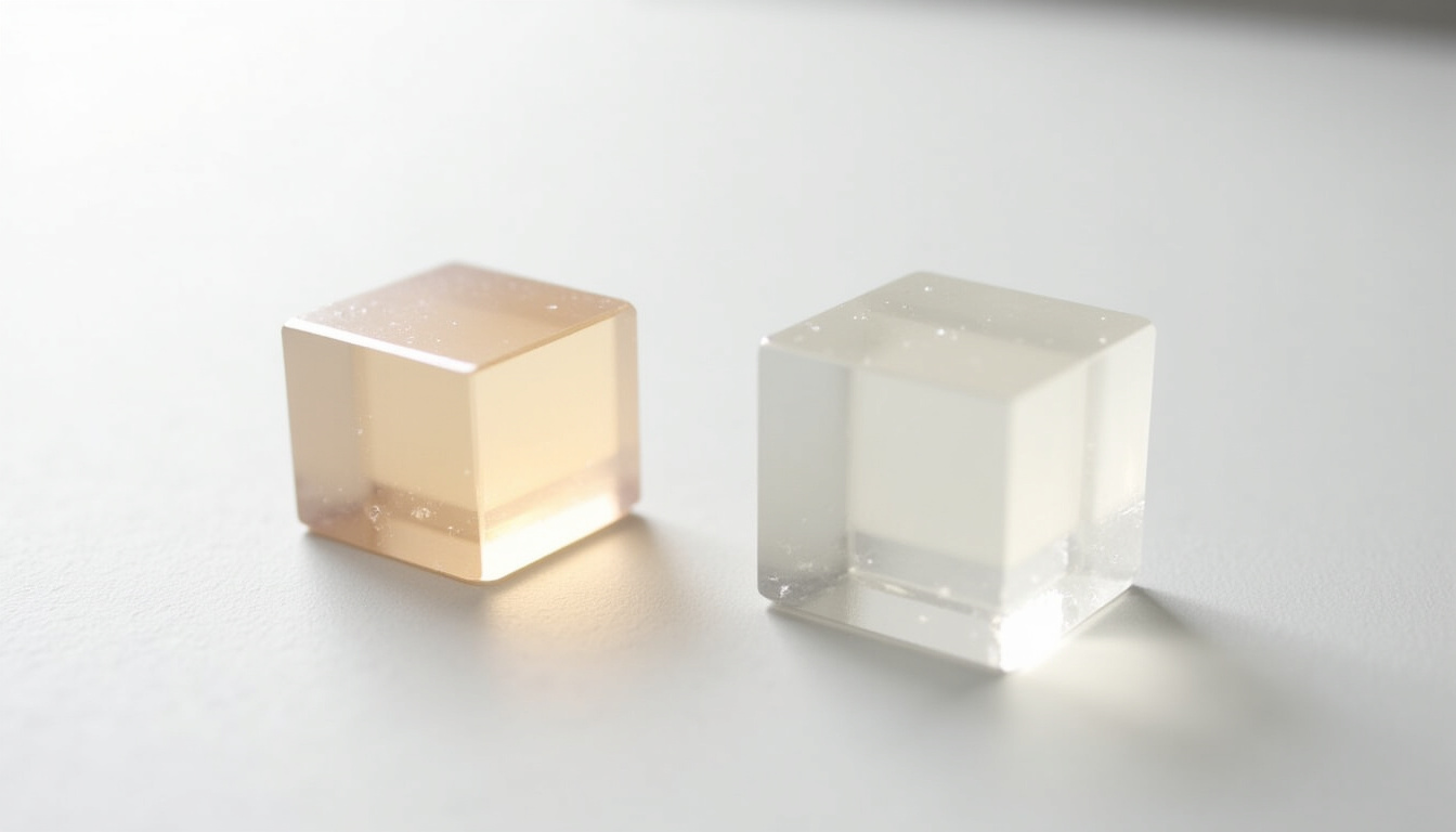 Comparaison visuelle entre résine polyester et résine époxy sur différents supports