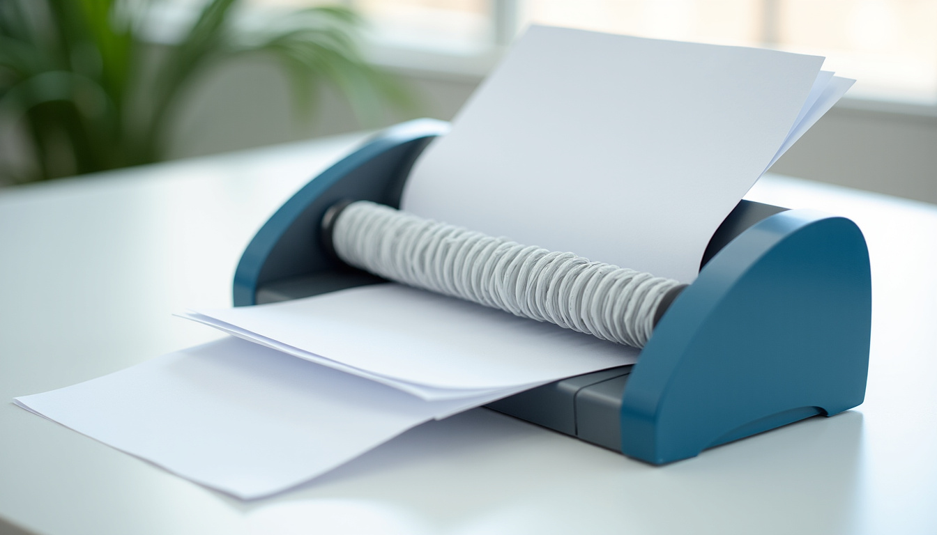 Machine à relier électrique en action