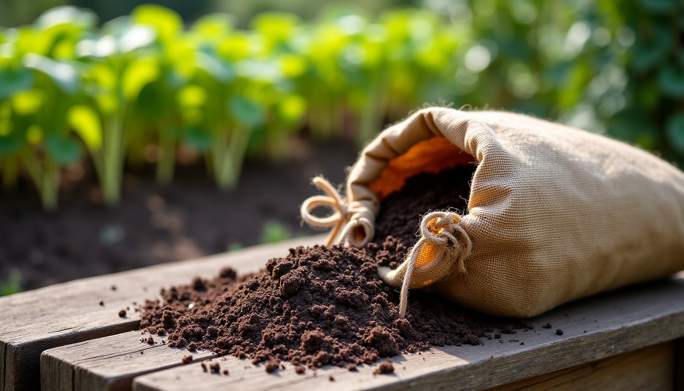 Préparation du fumier de cheval en sac pour utilisation au potager