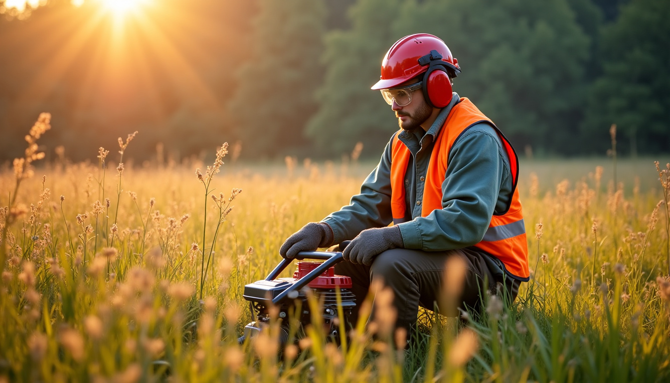 Utilisateur portant un équipement de protection complet pour l