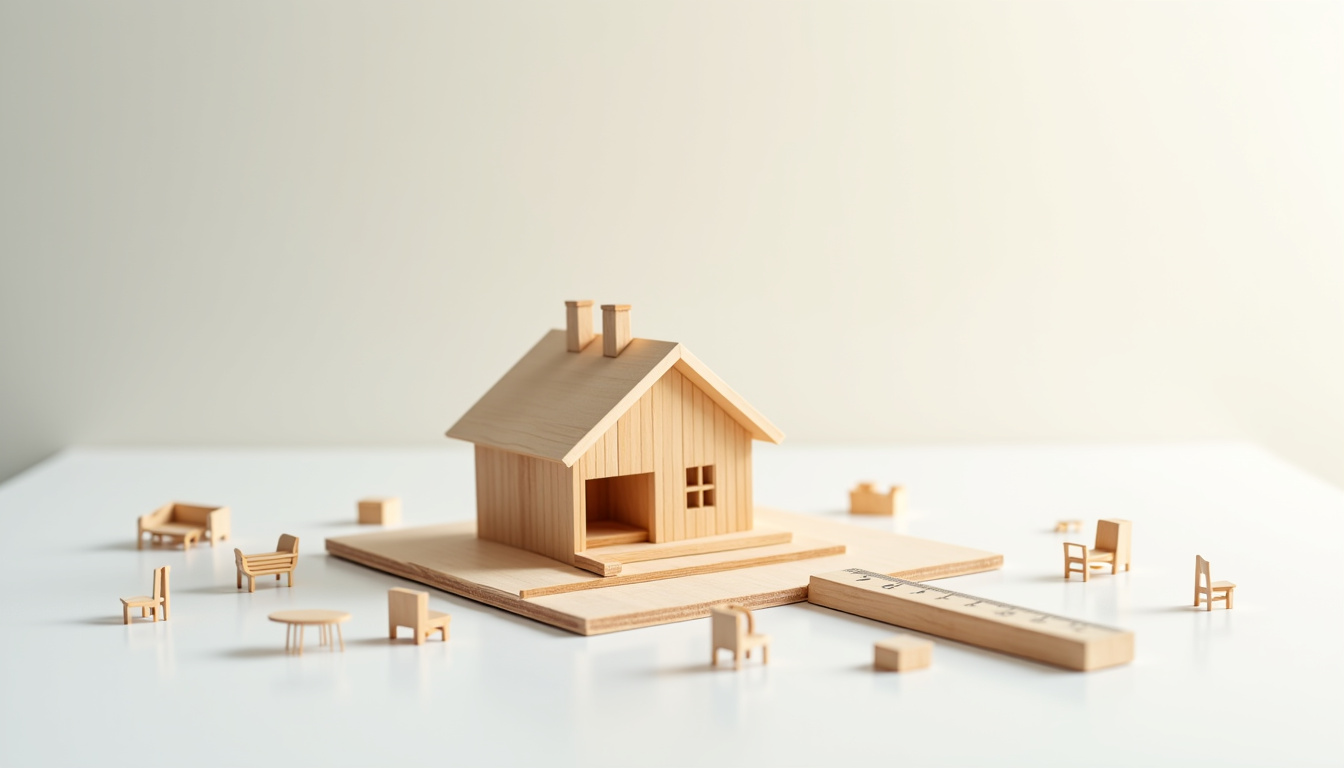 Interface du logiciel Space Designer 3D montrant un plan de maison en 3D