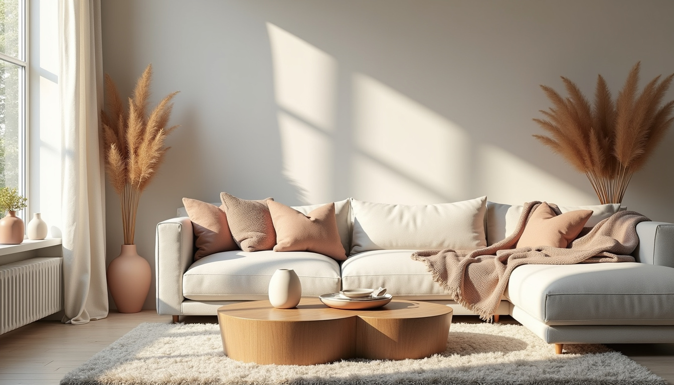 Intérieur d'une pièce décorée avec soin, mettant en valeur les prestations de décoration intérieure